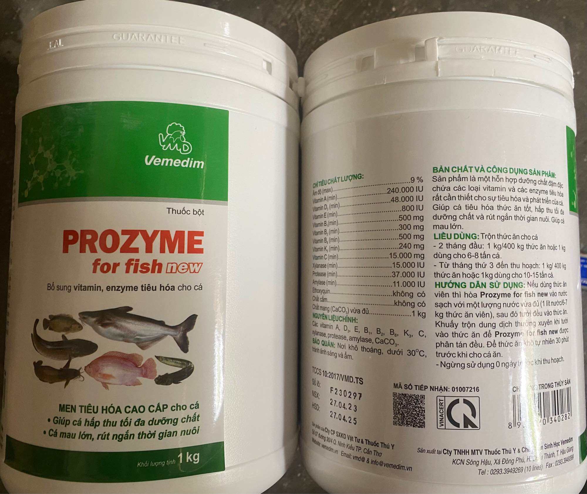 Men tiêu hoá Prozym dành cho cá ếch lươn