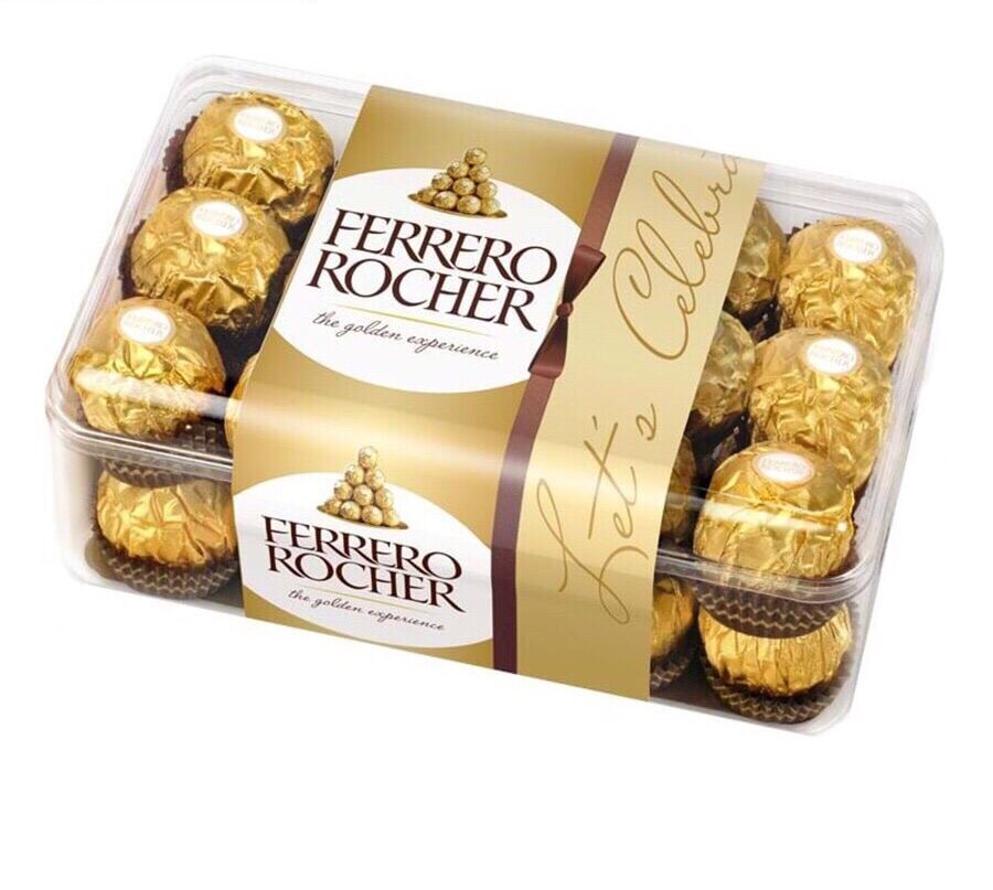 Socola Ferrero Rocher Hazelnut Collection của Italia hộp 30 viên trọng