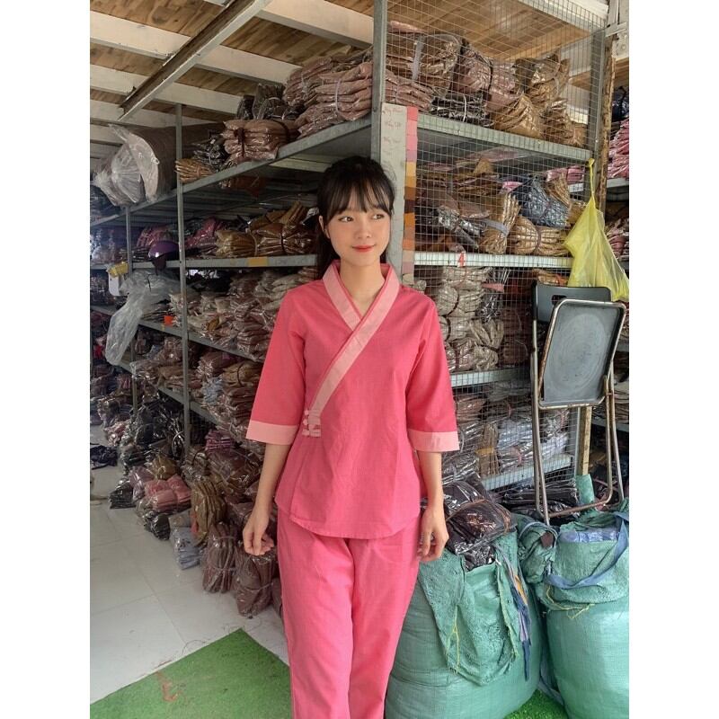 [HCM]Đồ lam đi chùa - Xéo 3 Nút kate