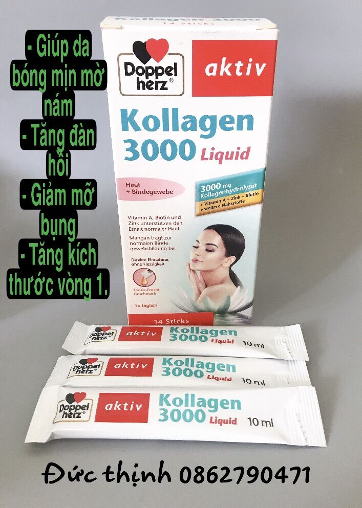 Kollagen 3000 Liquid - Hộp 14 Gói