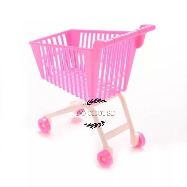 Xe siêu thị búp bê 12-15 cm