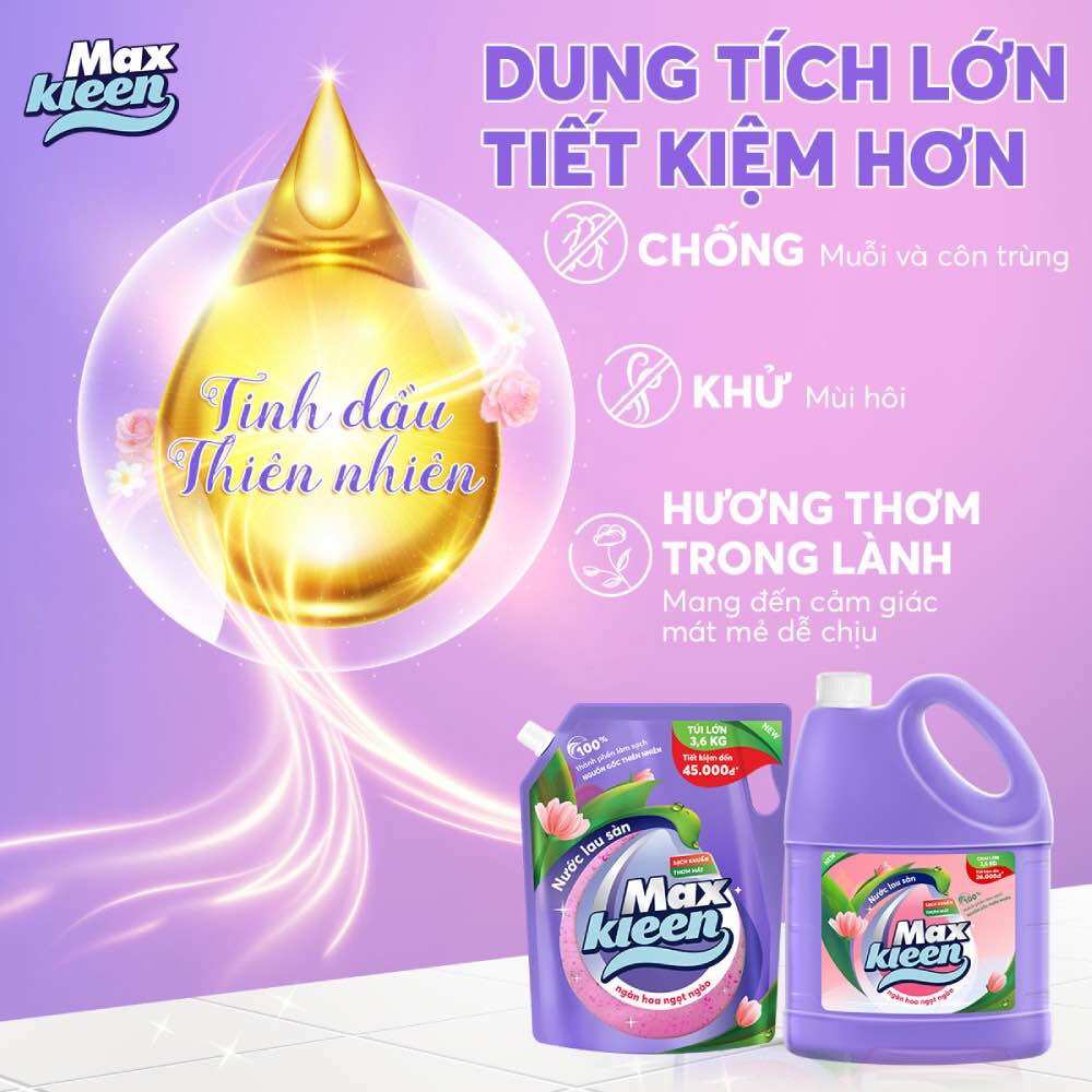 Can nước lau sàn Maxkleen (3,6kg)