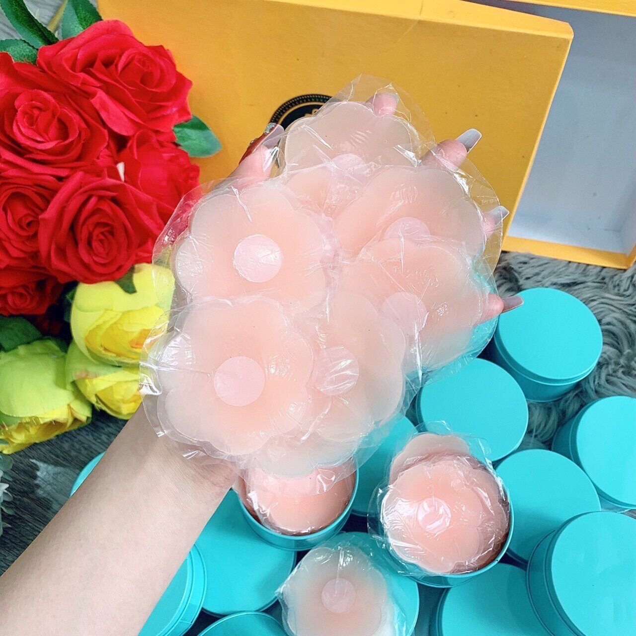 MIẾNG DÁN ĐẦU TI SILICON (Hộp 5 Cặp)