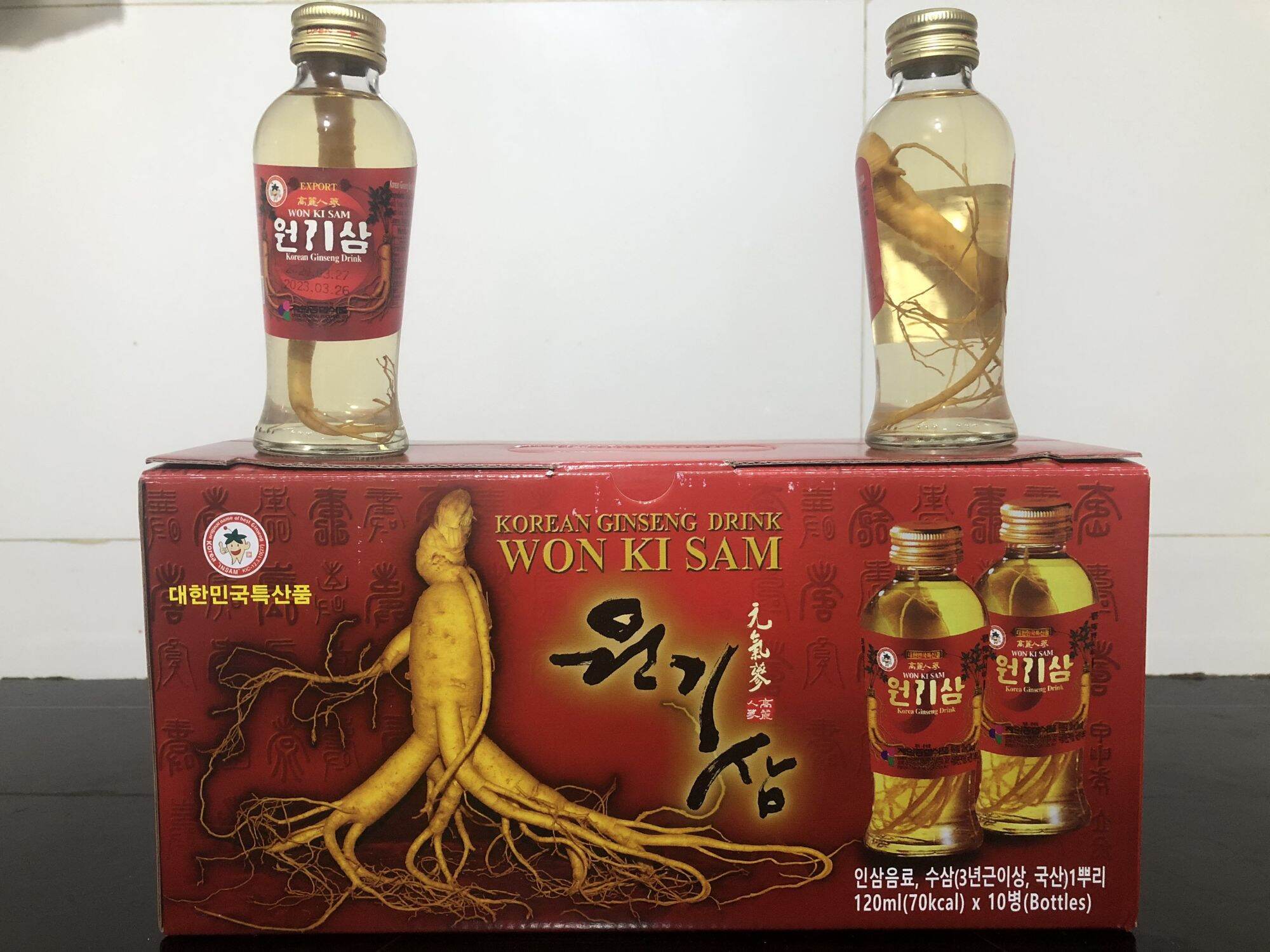 Nước Nhân Sâm Nhập Khẩu Hàn Quốc Won Ki Sam - 120ml/chai