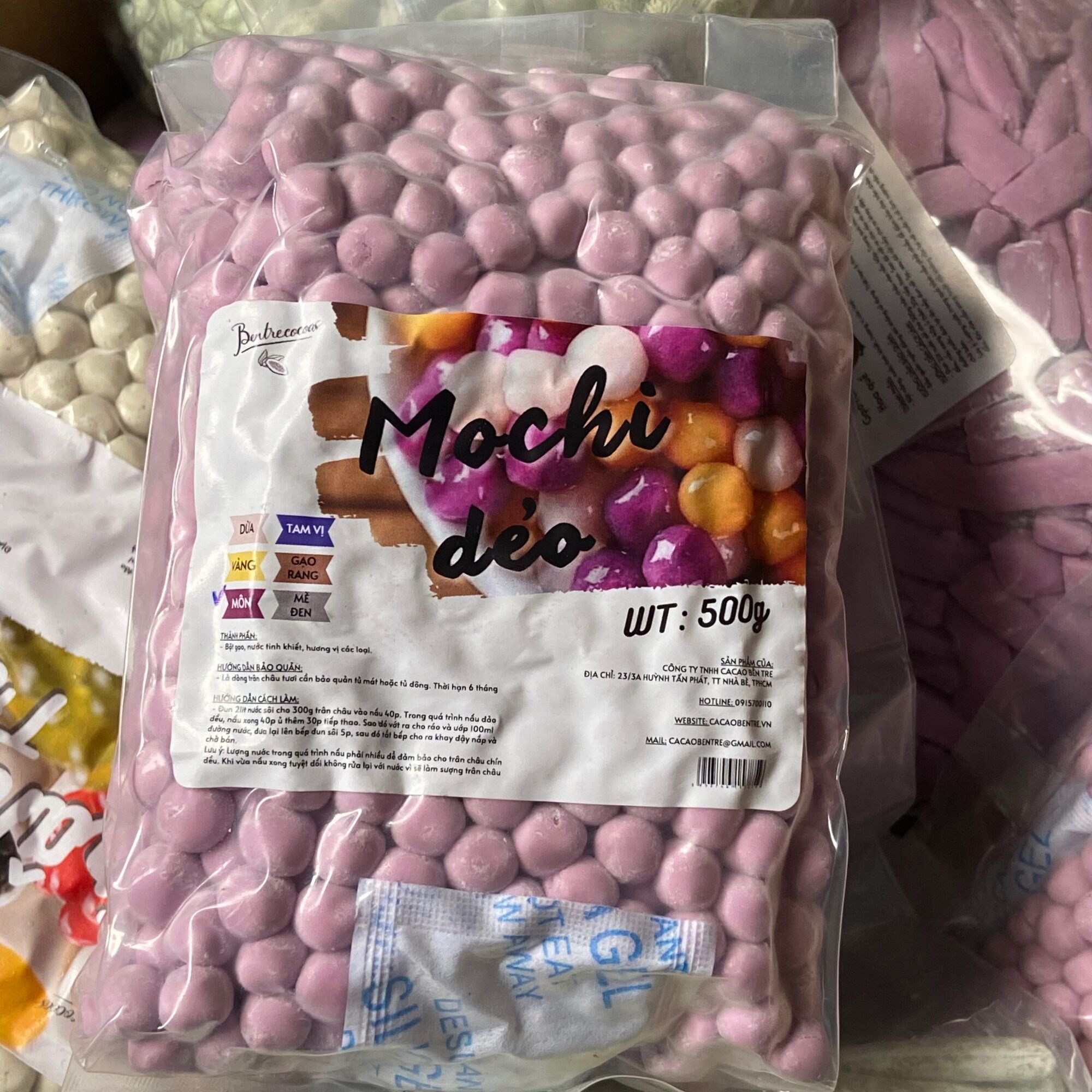 Trân châu mochi khoai tím - gói 500gr