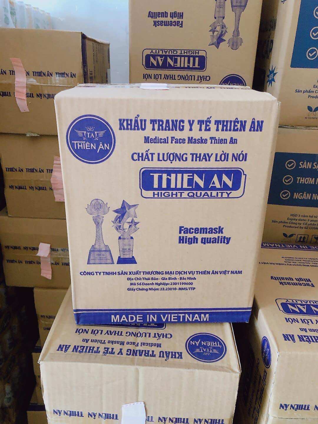 (Combo 300 cái) KHẨU TRANG Y TẾ CUA THIÊN ÂN