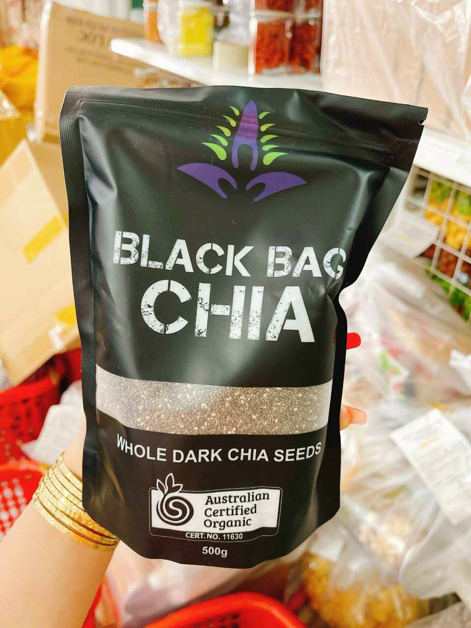 Hạt Chia Đen Hàng Nhập Túi 500g
