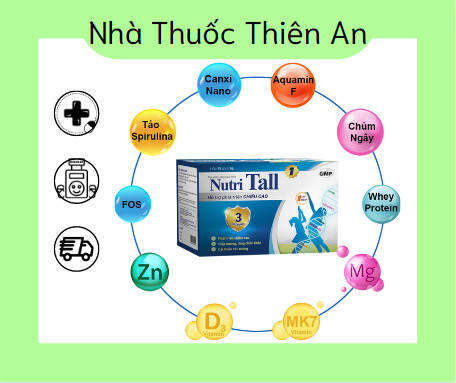 Nutri Tall 1 – Chuyên biệt phát triển chiều cao cho trẻ dưới 8 tuổi