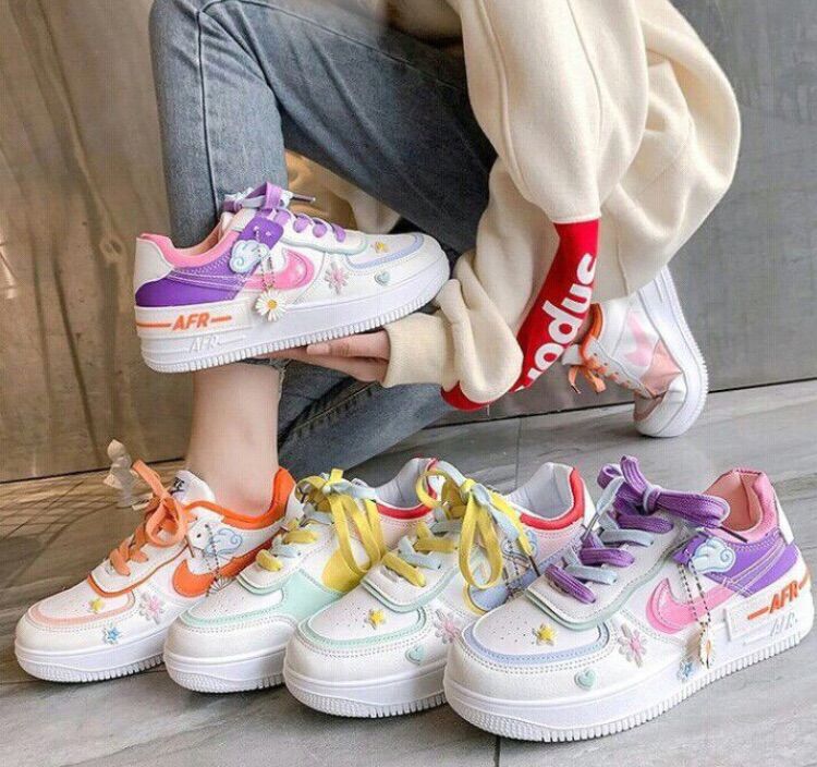Giày Nike Af1 - Nike Force nam nữ - Giày Nike Shadow Trắng/Hồng/Hoa Cúc nữ siêu Hot @ Giày ulzzang nữ - Giày Nike af1 shadow tím/hồng siêu đẹp. Hàng đẹp, êm chân, bền