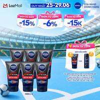 Bộ 6 Sữa Rửa Mặt Bùn Khoáng NIVEA MEN Kiểm Soát Nhờn & Ngừa Mụn (100g) - 83940