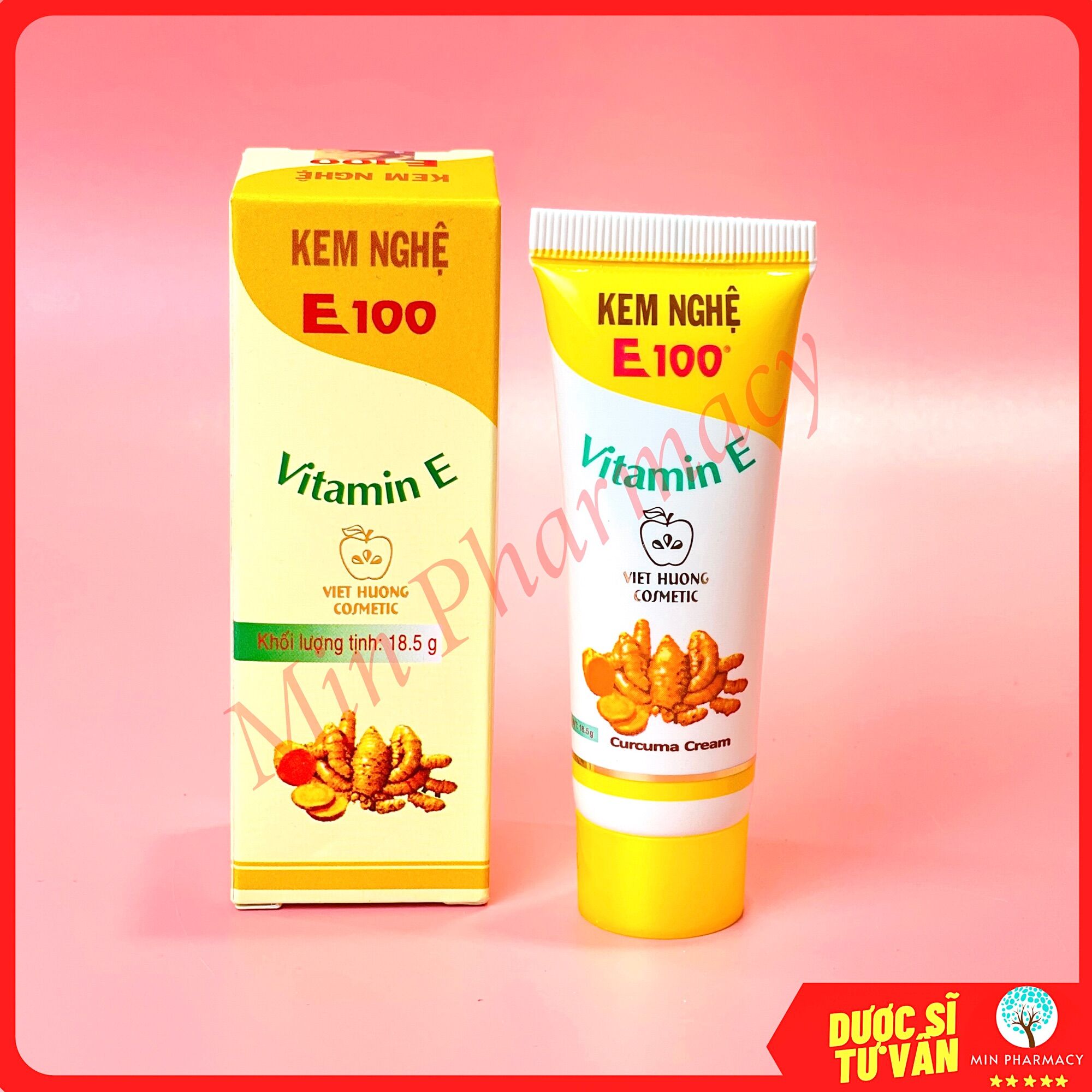 Kem Nghệ E100 Dưỡng da mụn Mờ thâm sẹo 18,5g - Minpharmacy