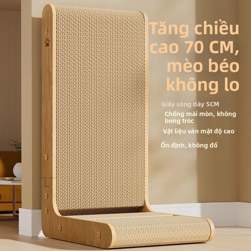 Besee | Durable Scratching Resistant Non-shedding L-shaped Vertical Cat Scratch Board Giá 333,000 Đồng*Miễn phí vận chuyển