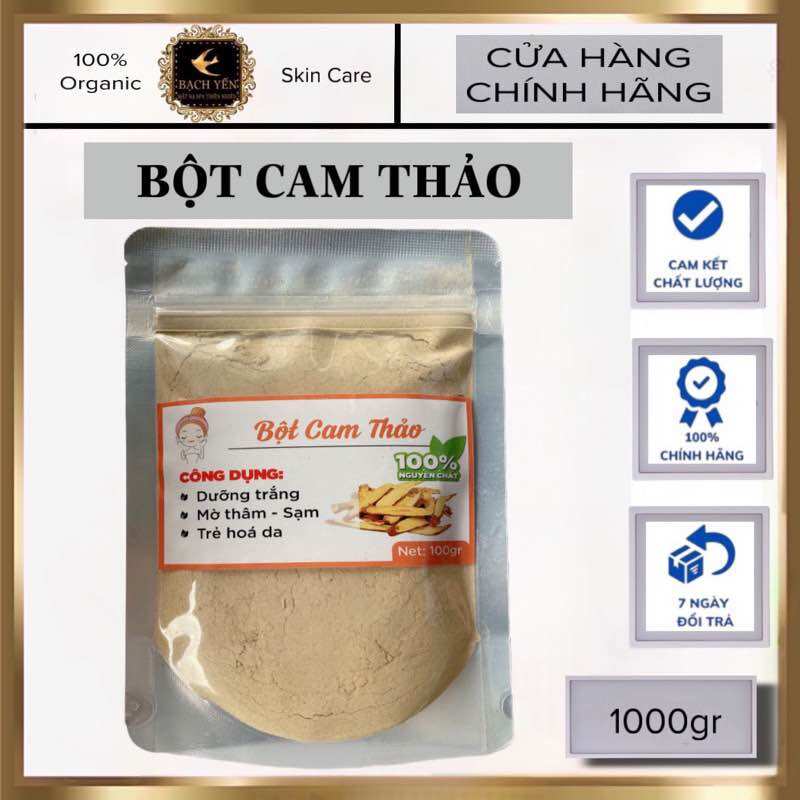 Mặt Nạ Bột cam Thảo túi 1kg - Hàng chuyên dùng cho spa