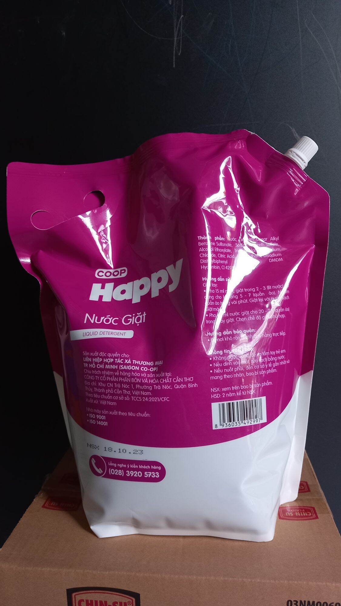 Nước giặt Coop Happy 3,8 kg