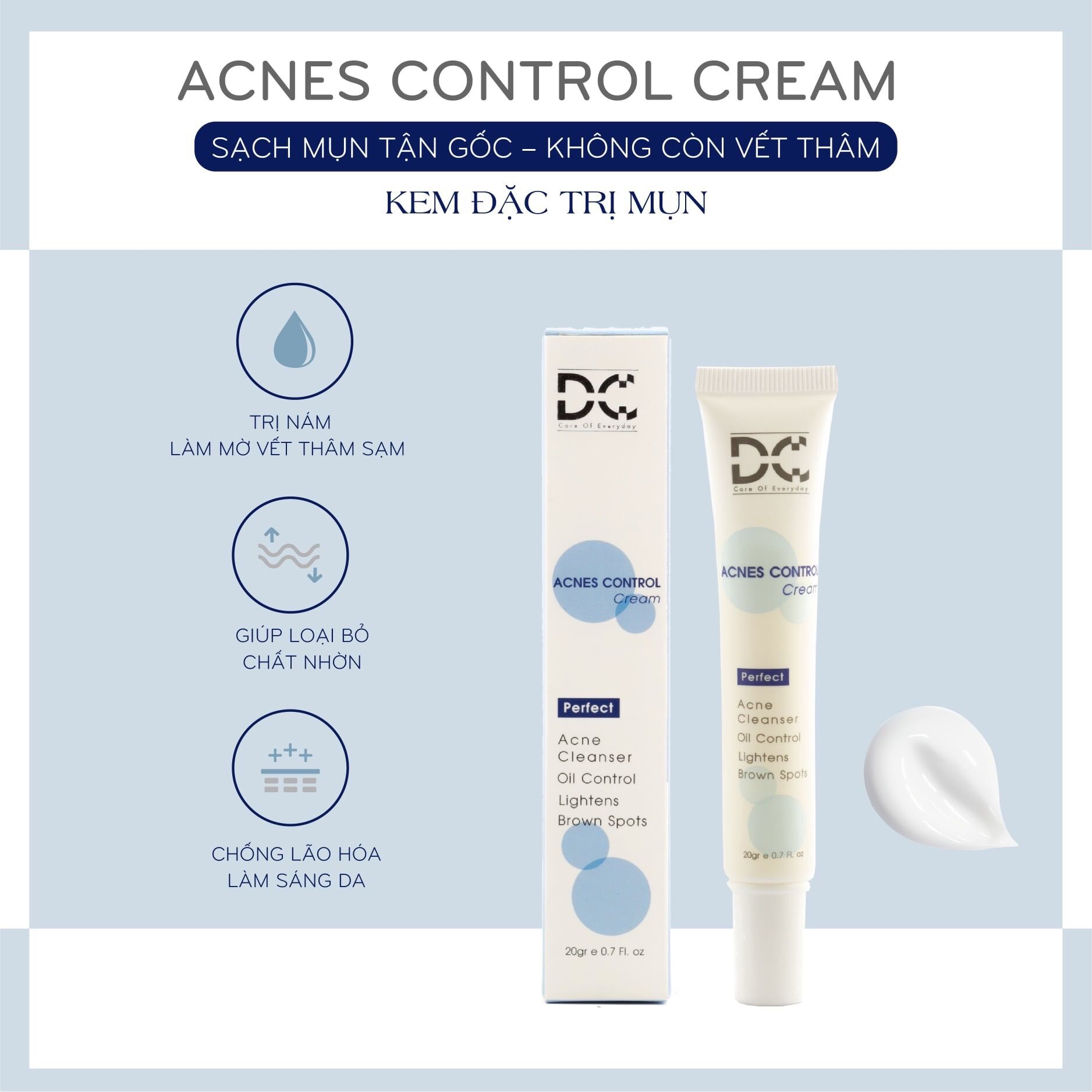 Cream mụn DC cao cấp an toàn