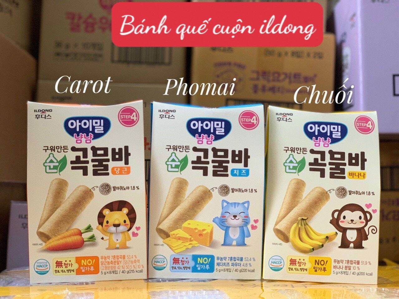 Bánh Quế Ngũ Cốc ILdong cho bé ăn dặm