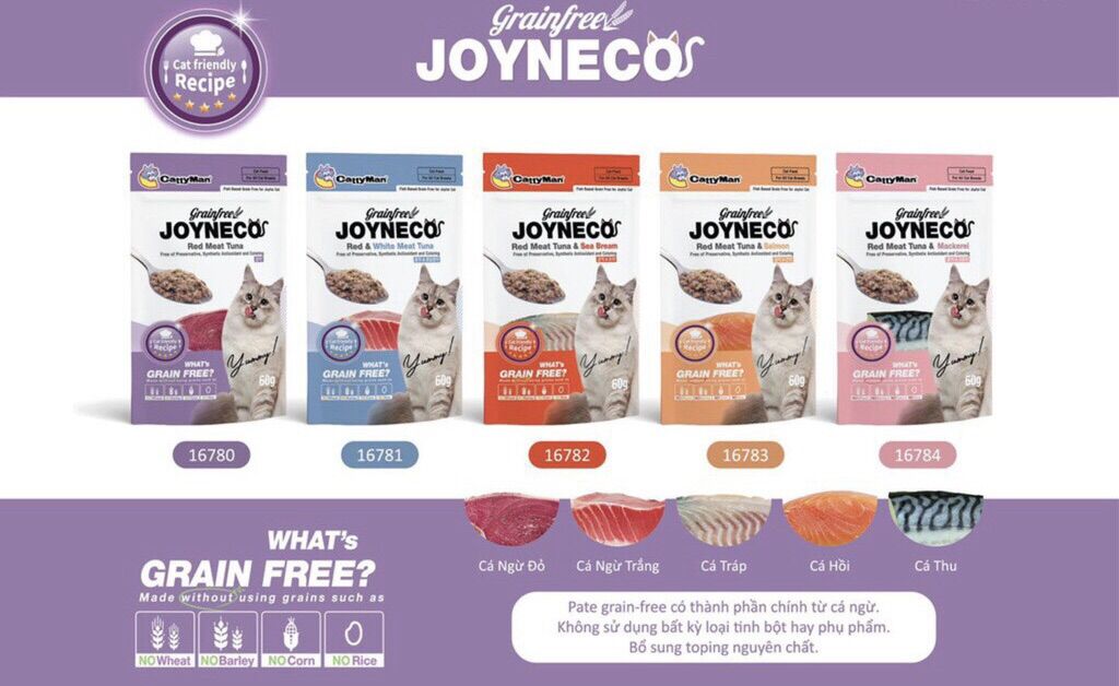 Pate grain free 100% hàng xuất nhật joyneco 60gr -100% meat