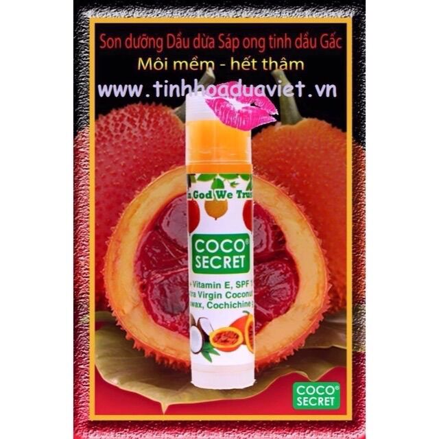 Son gấc coco secret dưỡng ẩm giảm thâm môi