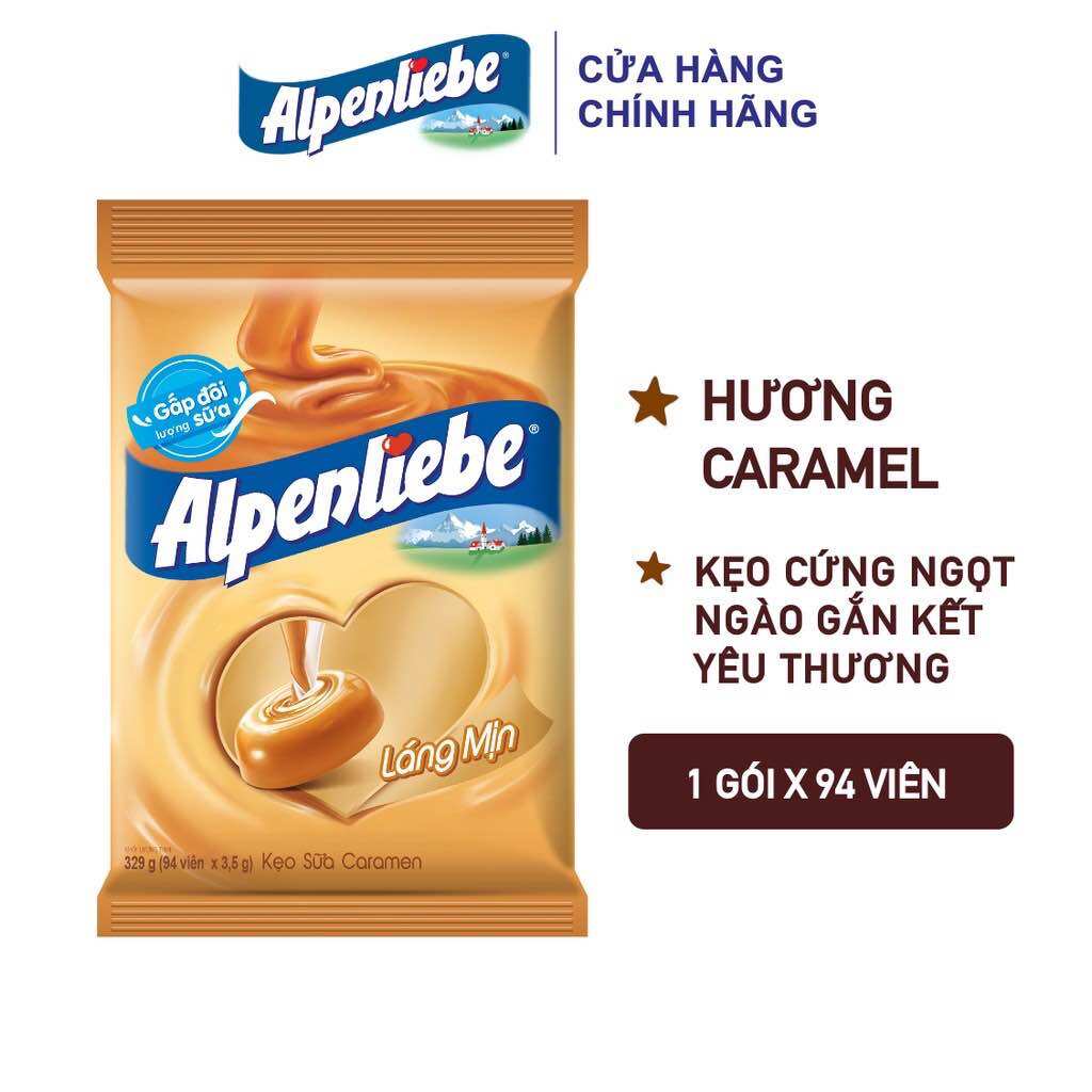Kẹo alpenliebe nhiều vị gói 329g