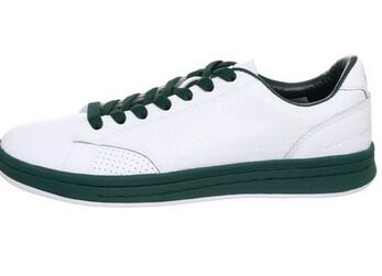 Giày Văn Hóa Tennis Nam Li-Ning Cũ ATCG019-1 Giày Đế Bằng Nam Thời Trang Viền Xanh Trắng Giày Học Si