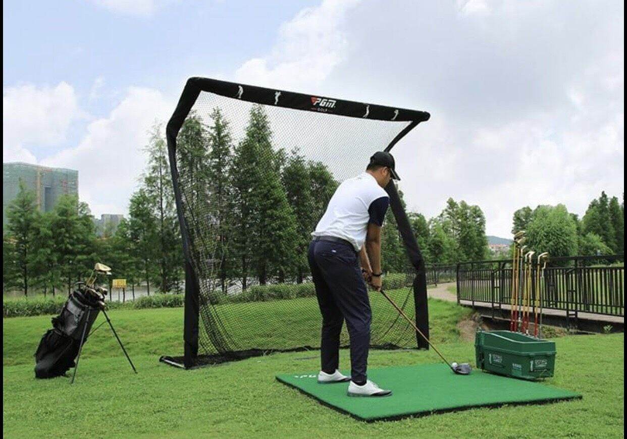 Lưới Tập Swing Golf - PGM LXW019 Zigzag Golf Practice Net (Tặng thảm 30x60)