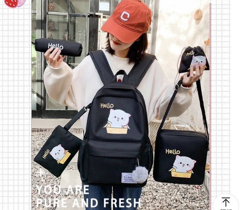 SET BALO 4 MÓN - MÈO HELLO VỪA A4