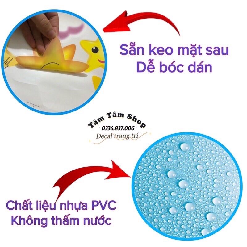 Tranh dán tường, Decal dán tường đèn và cửa sổ.