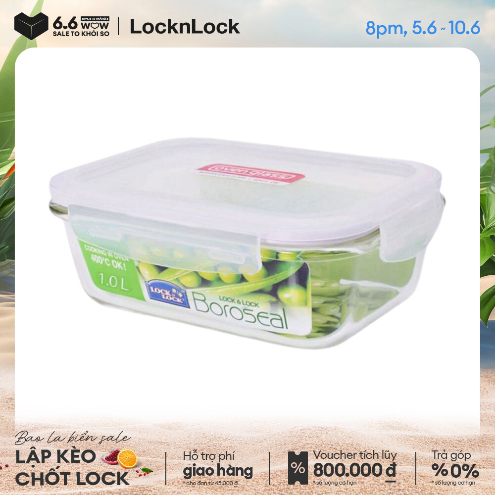 Hũ thủy tinh lock&lock llg445 1l
