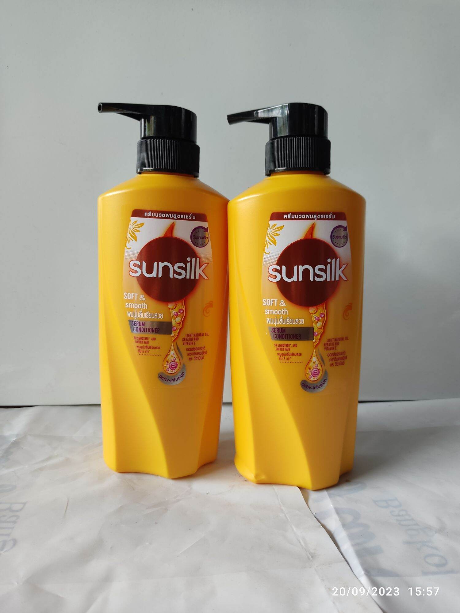 Dầu xả tóc sunsilk màu vàng 380ml hàng nhập thailand
