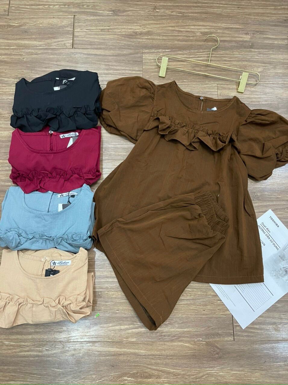 (SHOP BIGSIZE nữ 50kg đến 90kg) SET PEPLUM VIỀN BÈO
