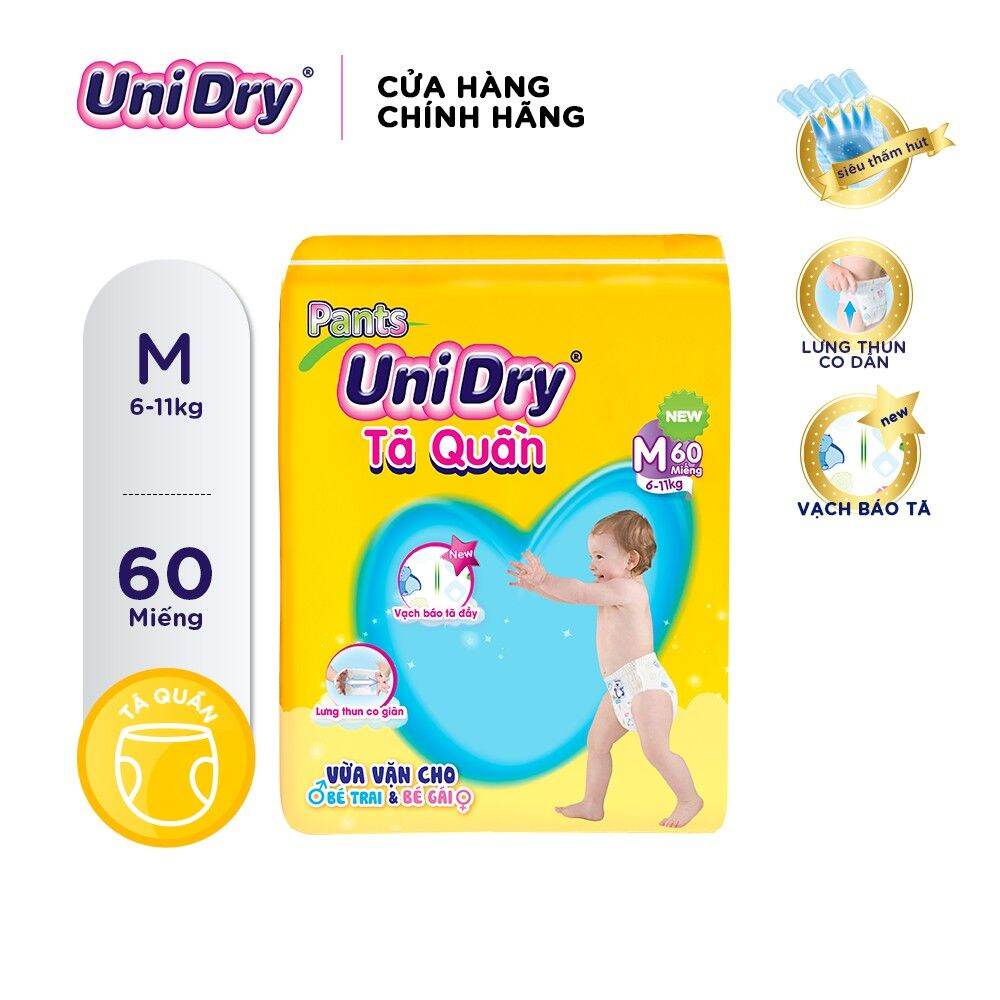 Tã quần unidry sumo m60 l54 xl48 xxl44