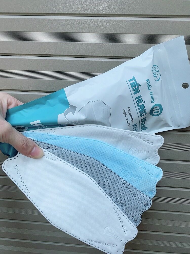 Combo 02 Thùng khẩu trang KF94 Tiến Hùng (Tổng 600 cái)