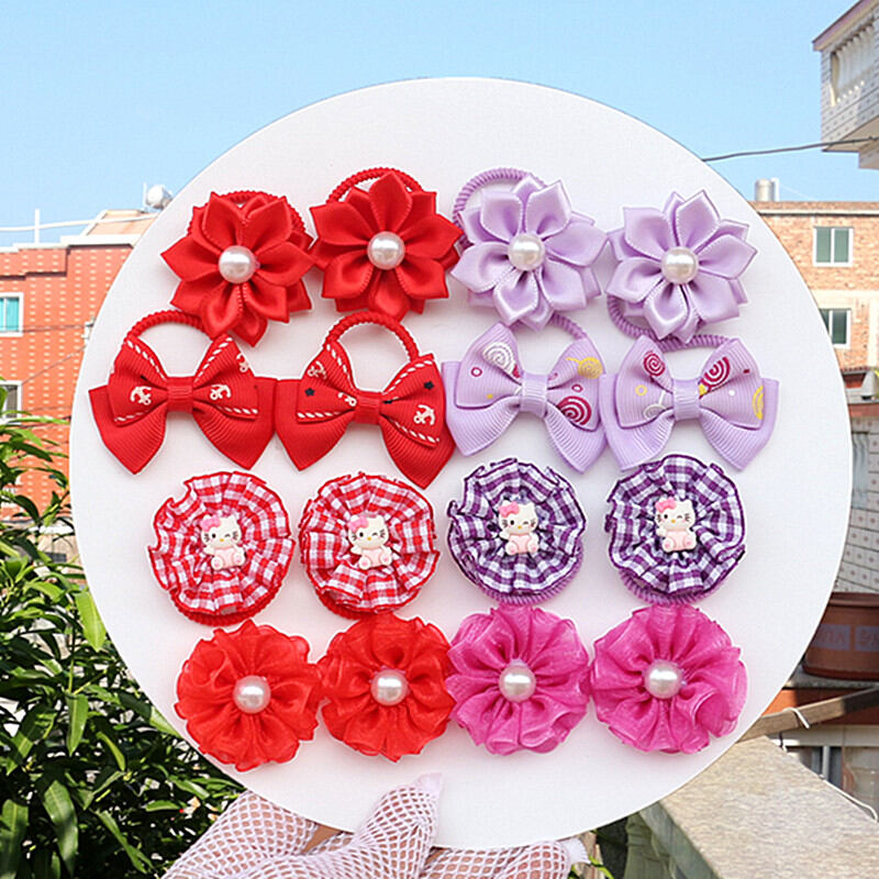Phụ kiện tóc trẻ em hoa cài tóc trẻ em dây buộc tóc 1-3-6 tuổi buộc tóc dây chun hoa cài tóc trẻ em phụ kiện tóc bé gái mẫu giáo