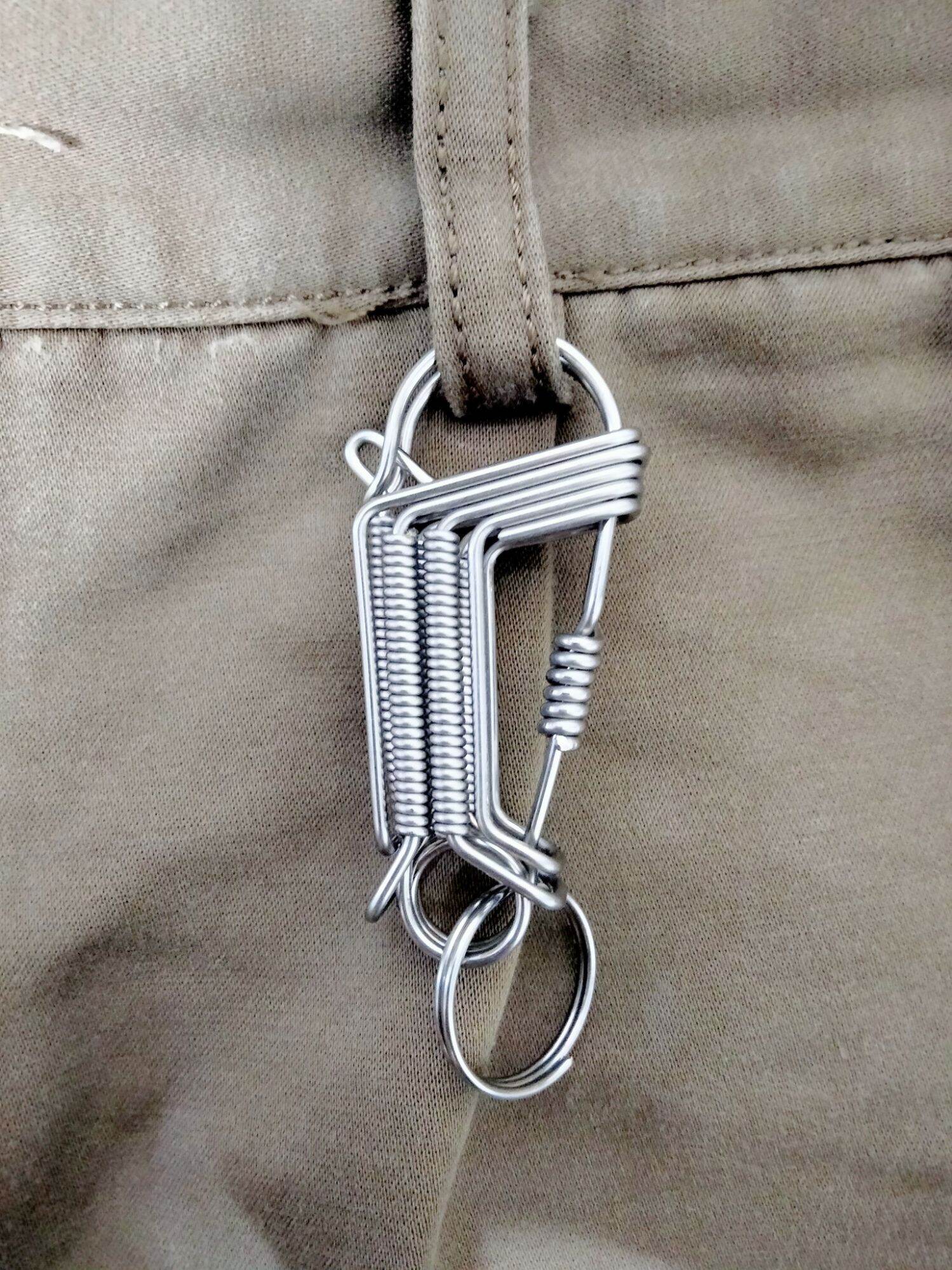 Móc khoá inox hình chim cánh cụt ms 01