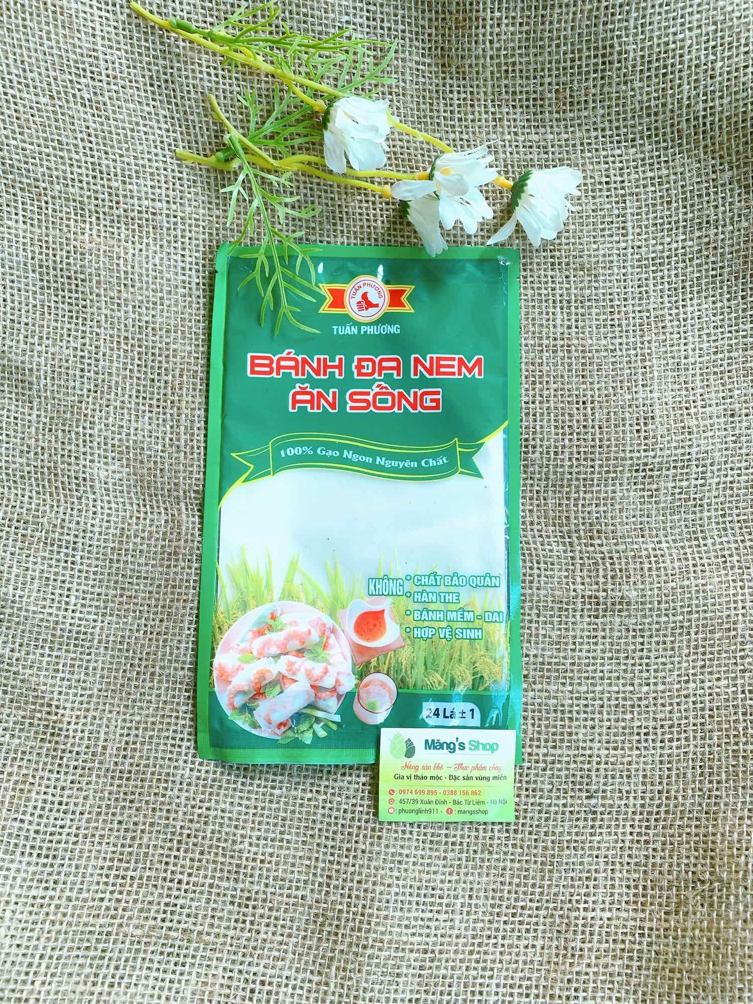 Bánh đa nem ăn sống gói 24 lá mềm dẻo
