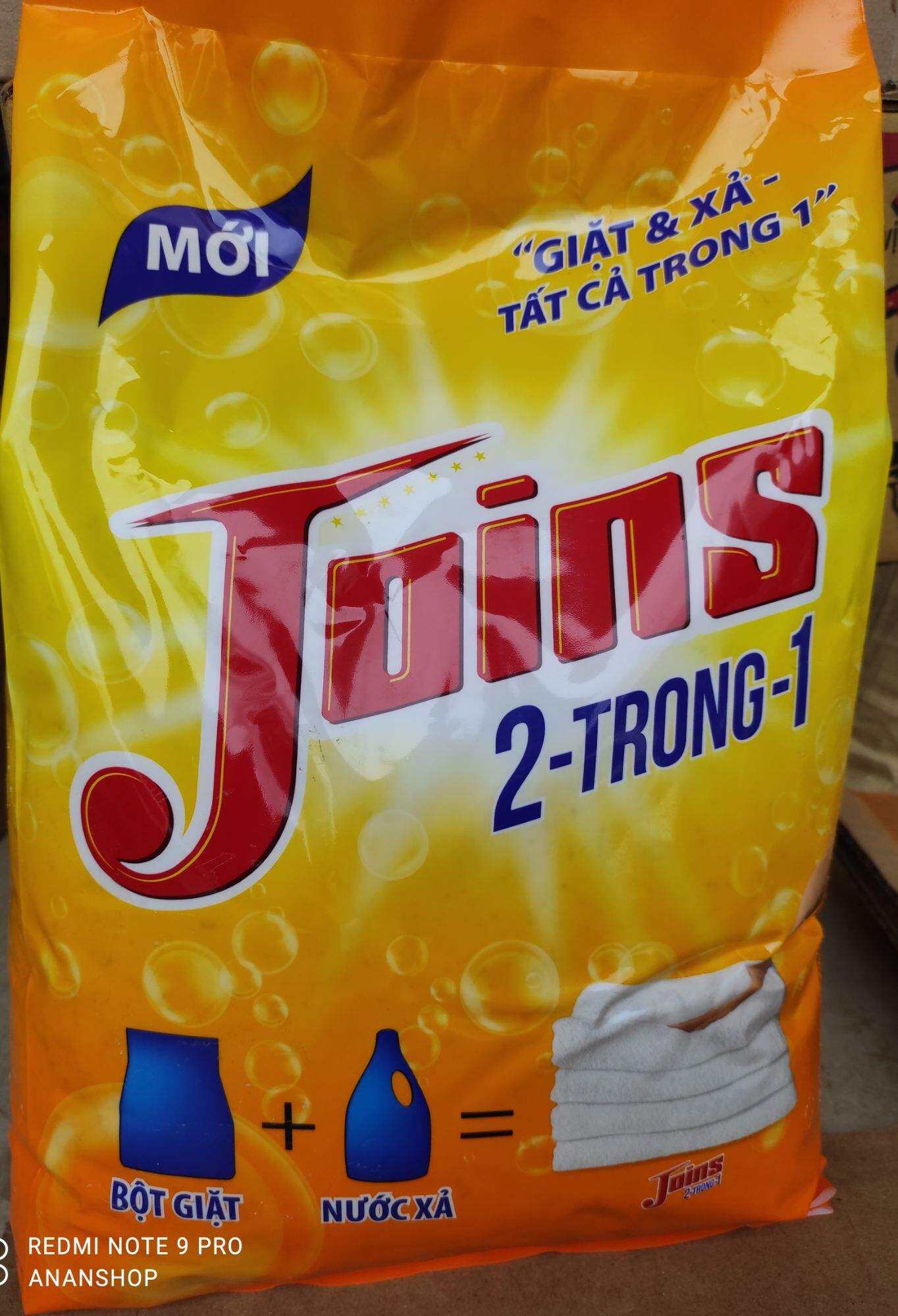 Bột giặt xả Joins 2 trong 1 túi 3kg