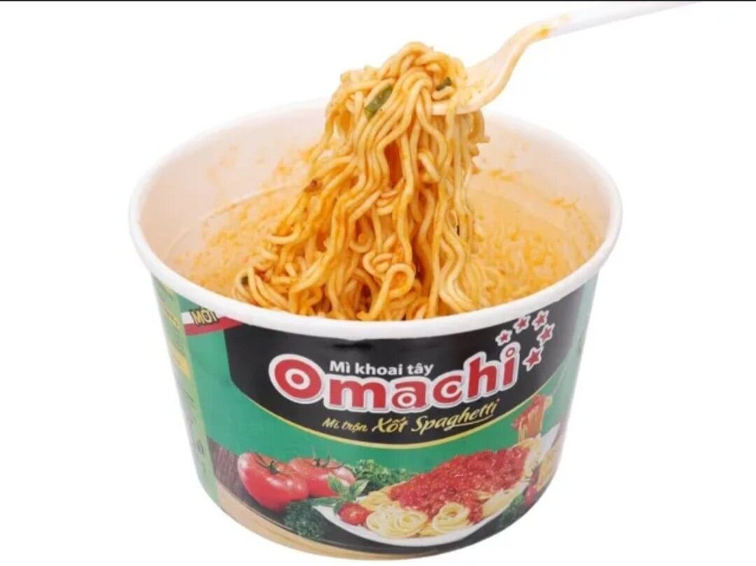 Mì trộn Omachi xốt Spaghetti phô mai(18 hộp *105g)