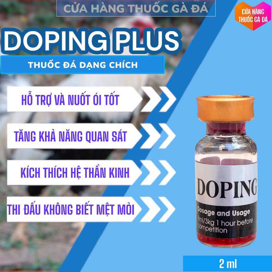 DOPING PLUS NÂU chích đá tăng bo khủng, tải cựa dữ, lì đòn 2ml
