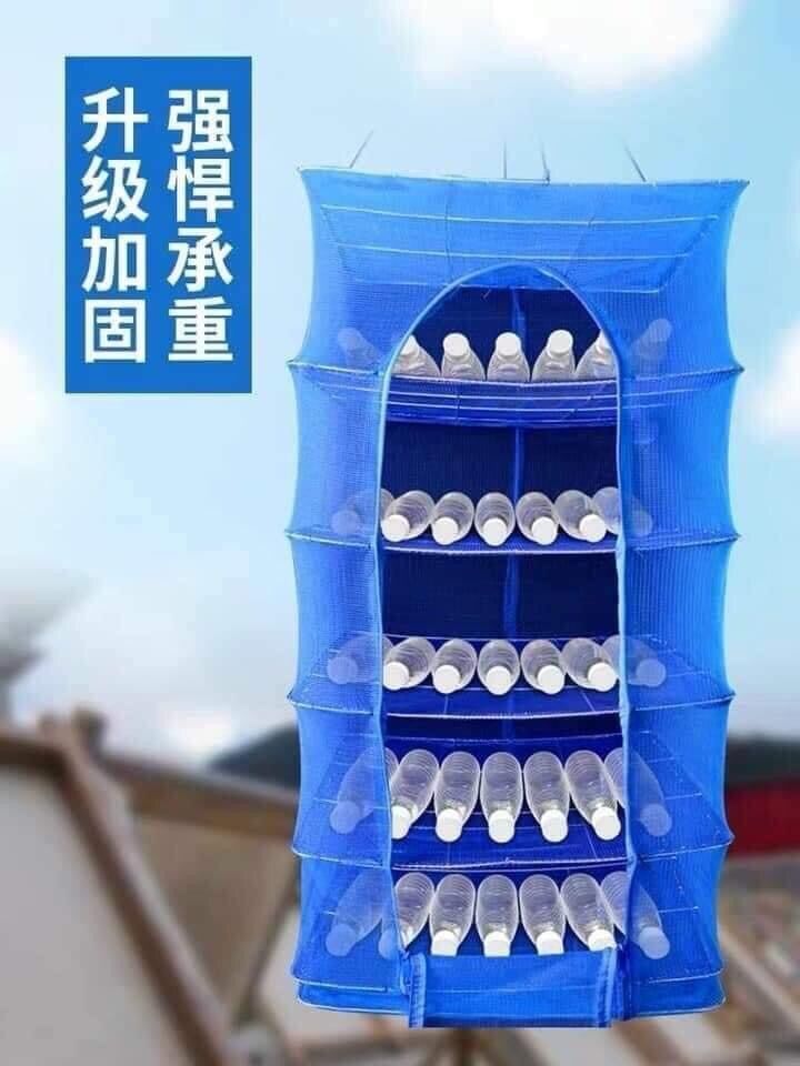 Lồng lưới phơi treo thực phẩm 4 tầng