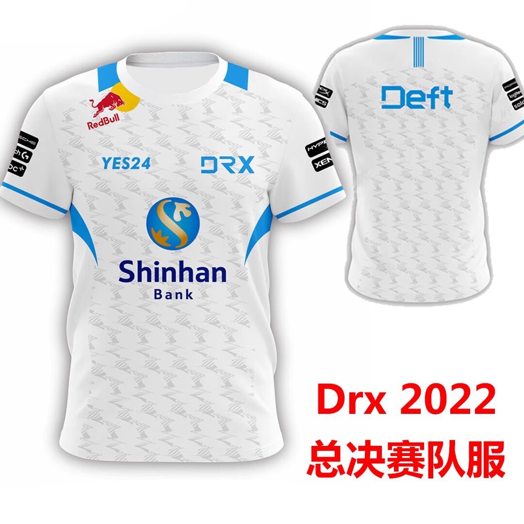 S12 Toàn Cầu Cuối Cùng Drx Esports Đội Đồng Nhất 2022 Lck Áo Thun Nữ Tay Ngắn Mùa Hè Phong Cách Trộm