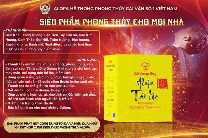 Bột Phong Thuỷ TUỆ TÂM ( ALOFA cũ ) 1h 62 Gói.