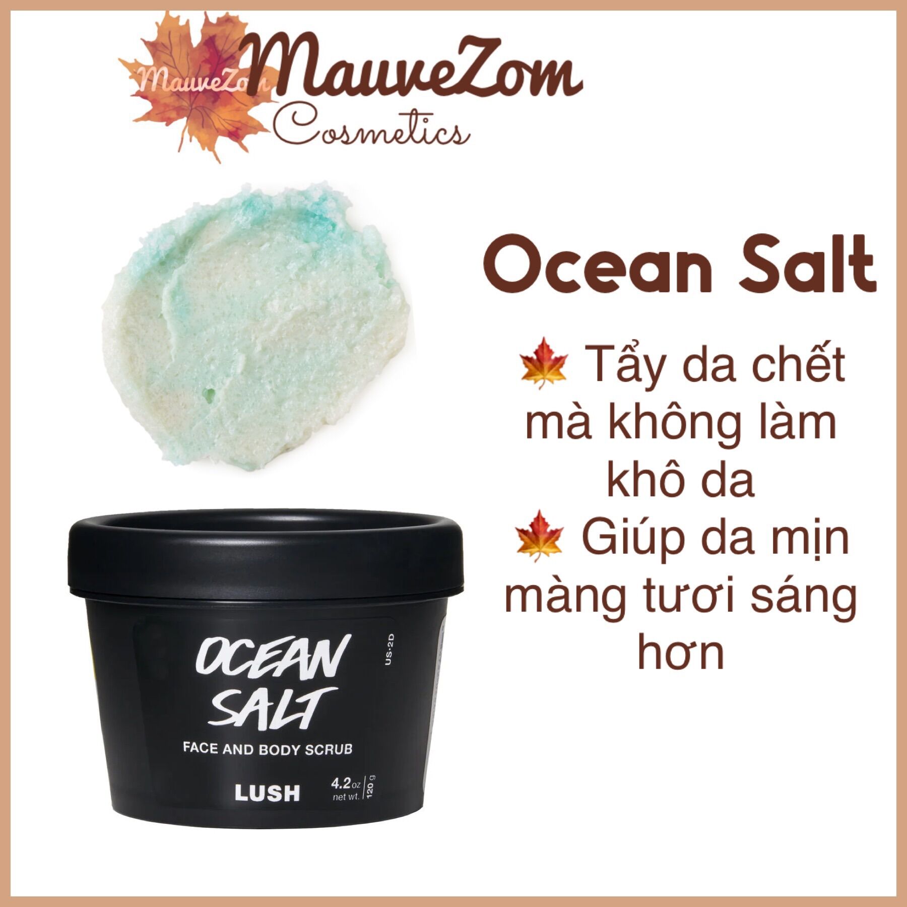 Tẩy tế bào chết Ocean Salt face and body scrub - LUSH