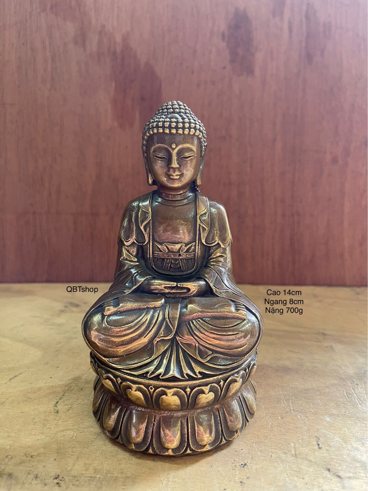 Phật tổ a di đà trung bằng đồng phong thuỷ