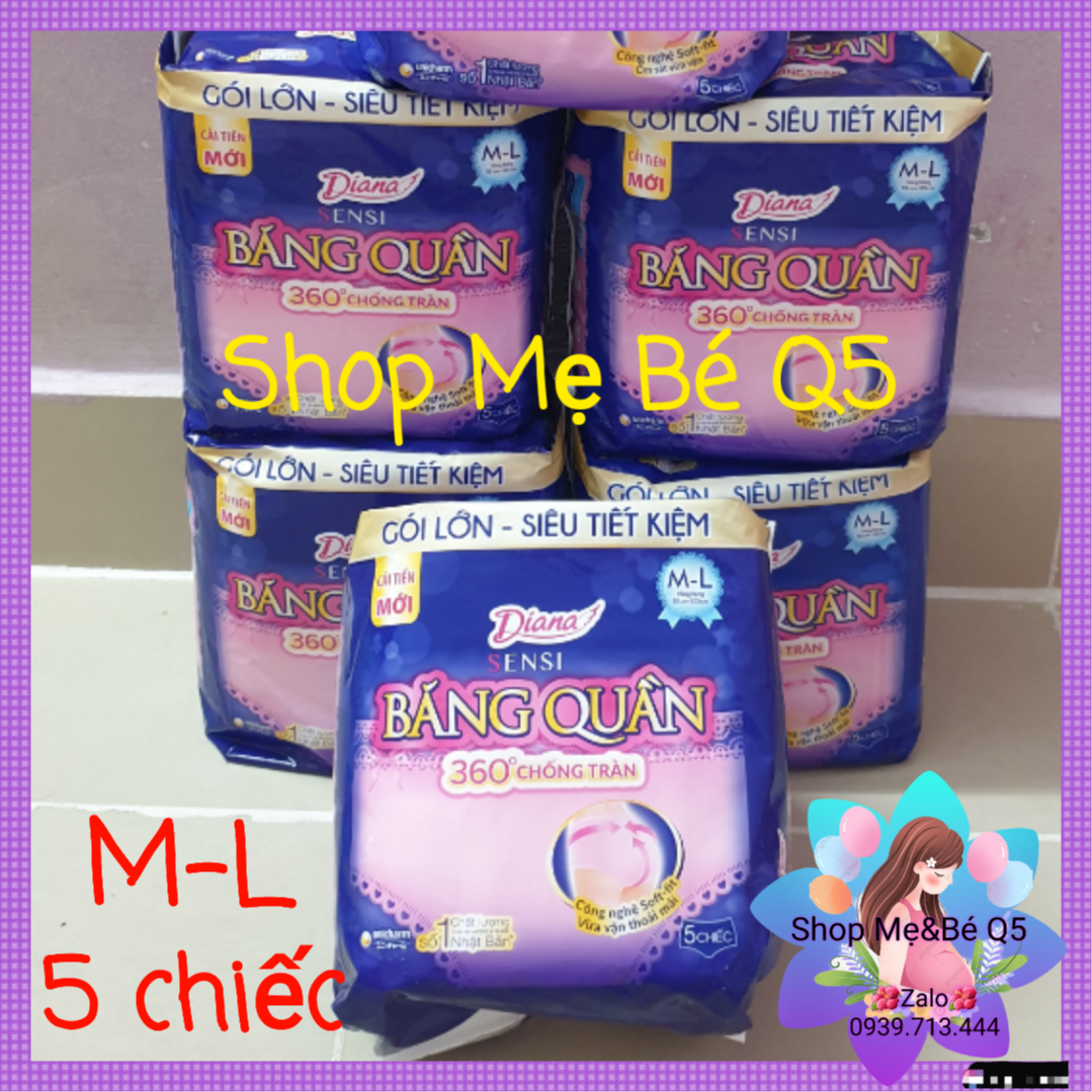 💥băng đêm dạng quần diana sensi m-l 5 chiếc