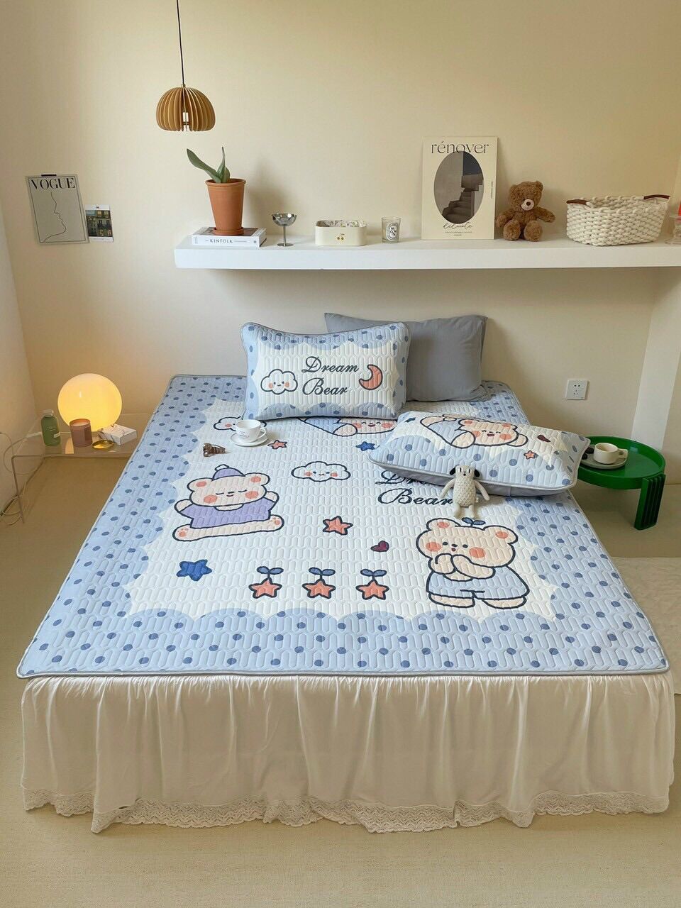 Chiếu Cao Su Non Không Sợ Nóng Bí, Bề Mặt Vải Tencel Mềm Mại, Thông Thoáng, Chiếu 5D