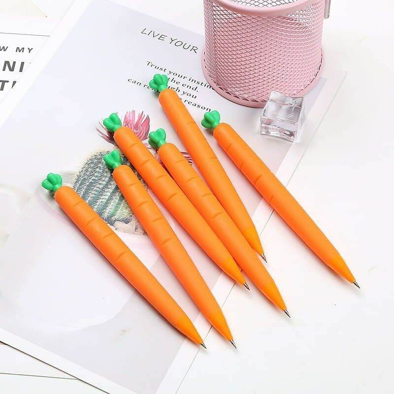 Bút chì kim bấm hình rau củ quả dễ thương