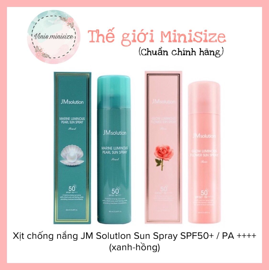 Xịt chống nắng jm solution sun spray spf50+ / pa ++++ | vinie.minisize