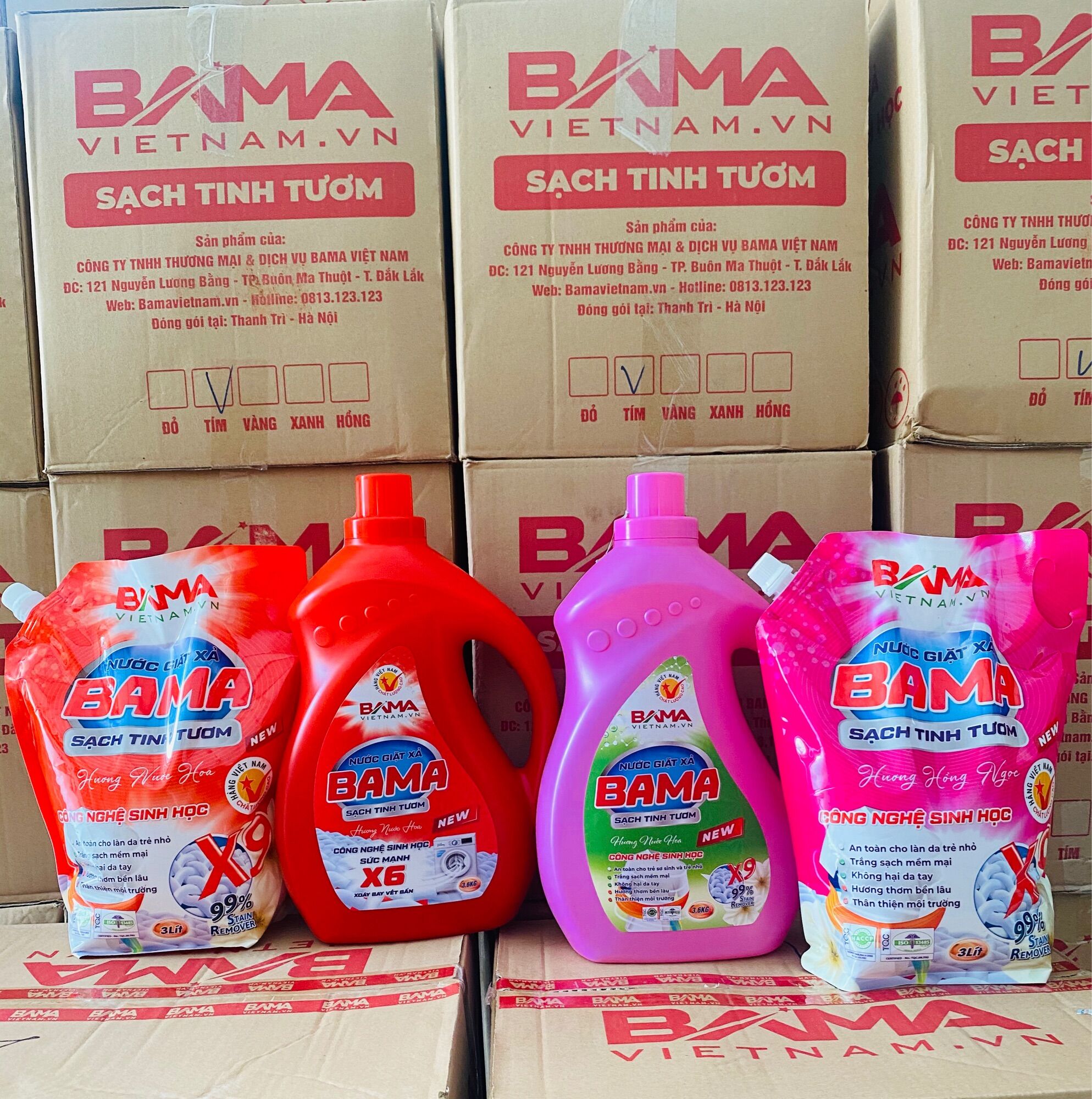 NƯỚC GIẶT XẢ SINH HỌC 2IN1 BAMA 3,6lít