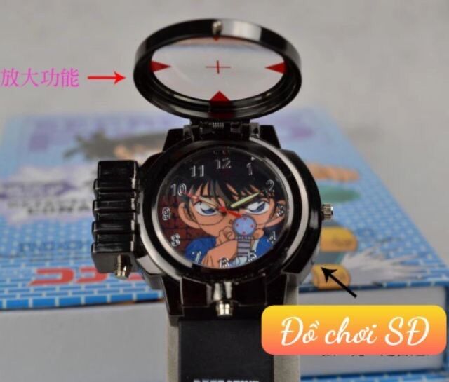 Đồng hồ trẻ em hình conan - đồng hồ có đèn tialave
