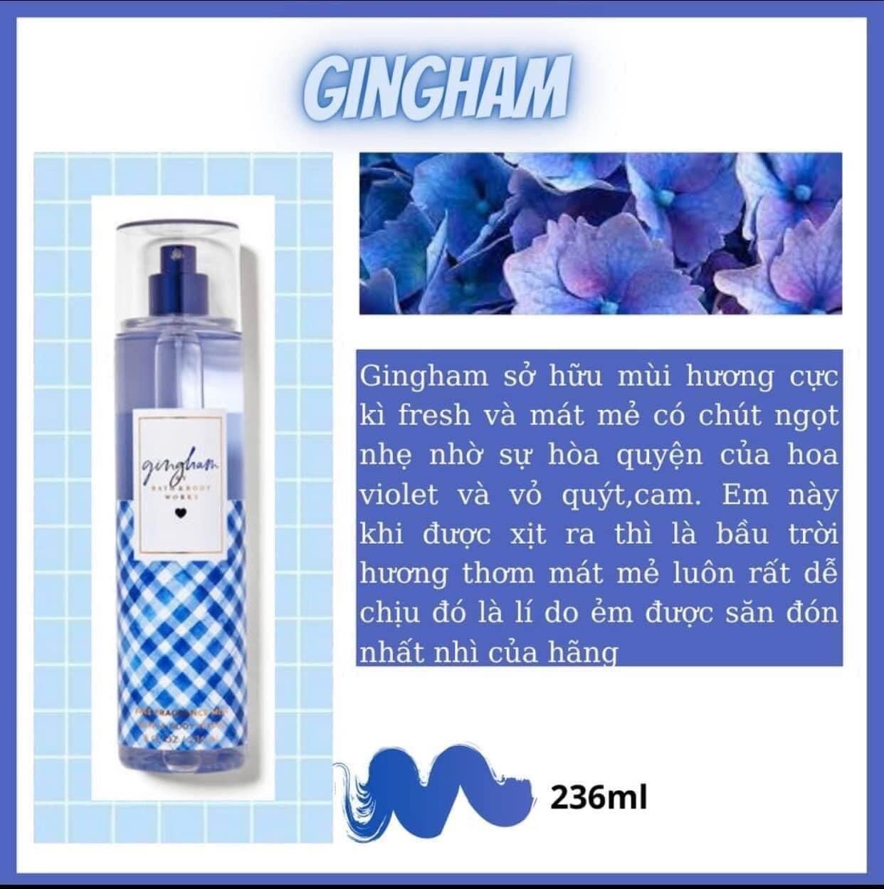 Xịt thơm cơ thể Gingham - Bath&Body Works